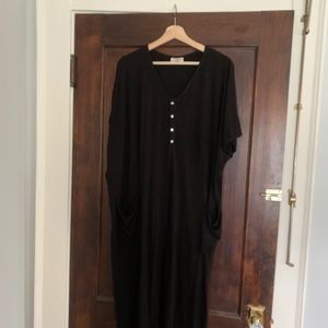 Dwell and slumber cocoon dress, black, OS